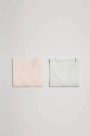 YSABEL MORA Confezione da 2 body basic per neonati a maniche lunghe color