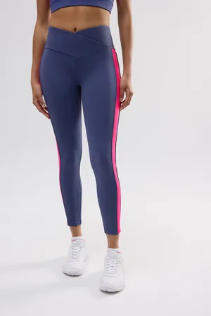 YSABEL MORA Leggings sportivi lunghi con vita a V color block