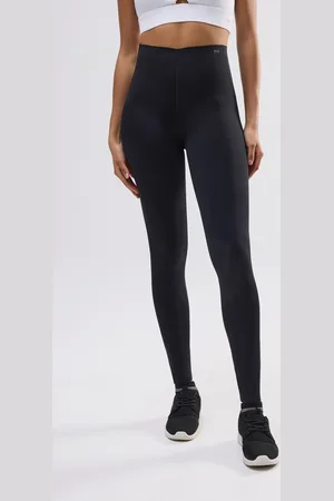 YSABEL MORA Leggings sportivi compressivi lunghi neri con pancia piatta