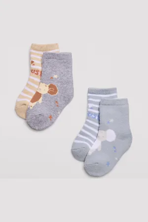 YSABEL MORA 4 confezioni di calzini per bambini con stampe di topi