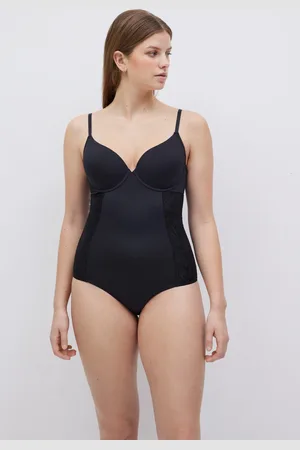 YSABEL MORA Body riduttore in pizzo mezza compressione coppa C