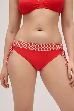 YSABEL MORA Slip bikini modellante regolabile con stampa piqué