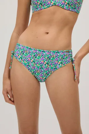 YSABEL MORA Slip bikini midi riducente stampato in micropiqué