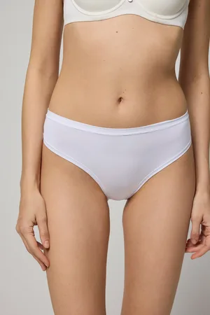 YSABEL MORA Confezione da 2 mutandine midi basic bianche