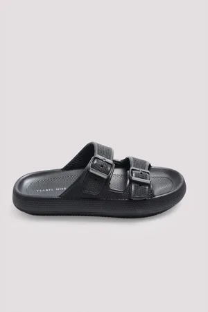 YSABEL MORA Infradito da spiaggia con fibbie antiscivolo extra comfort nere