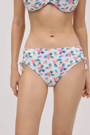 YSABEL MORA Slip bikini snellente midi in micropique floreale