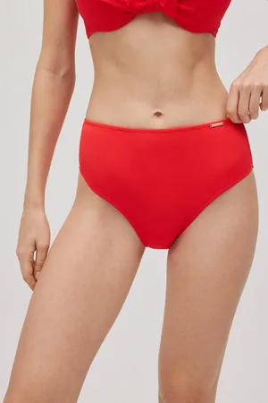 YSABEL MORA Slip bikini modellante alto in piquet color