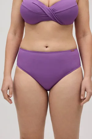 YSABEL MORA Slip bikini ad alta riduzione in micropiqué
