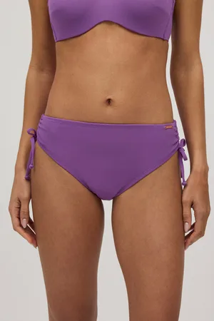 YSABEL MORA Slip bikini midi riducente in micropiqué