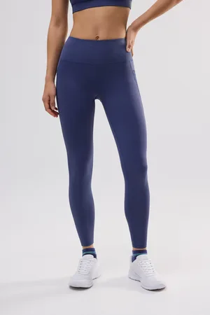 YSABEL MORA Leggings sportivi lunghi con tasca laterale blu scuro
