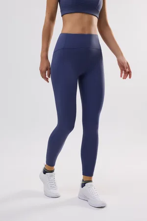 YSABEL MORA Leggings sportivi lunghi a vita alta blu scuro