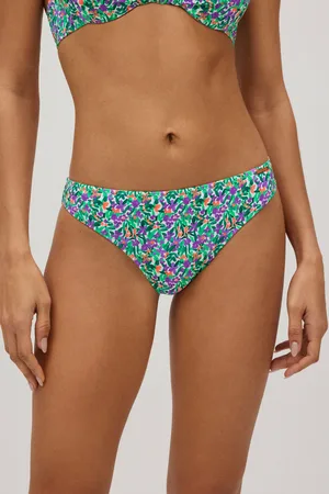 YSABEL MORA Slip bikini con stampa micropiqué