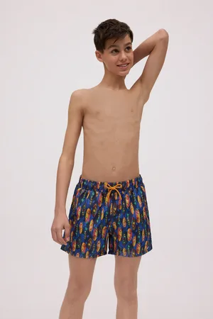 YSABEL MORA Costume da bagno corto da ragazzo con stampa di tavole da surf