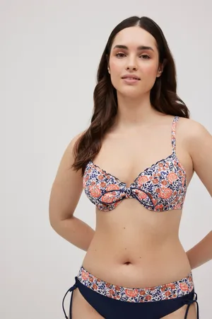 YSABEL MORA Top bikini classico con ferretto con stampa floreale per coppe B e C