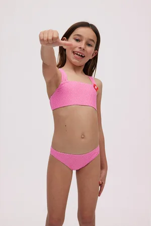 YSABEL MORA Completo bikini da bambina a pois