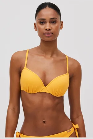 YSABEL MORA Top bikini in micropiqué con dettaglio drappeggiato