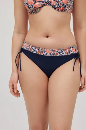YSABEL MORA Slip bikini midi con dettagli floreali