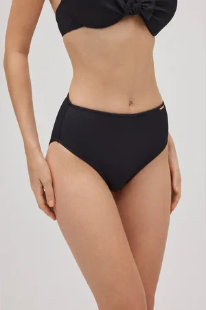 YSABEL MORA Slip bikini modellante alto in piqué
