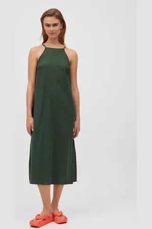 YSABEL MORA Abito midi verde senza spalline