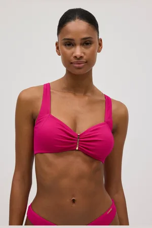 YSABEL MORA Top bikini con spalline multiposizione in piqué