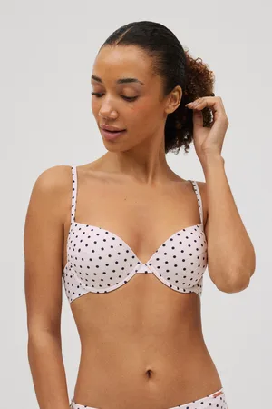 YSABEL MORA Top bikini classico con ferretto a pois bianchi