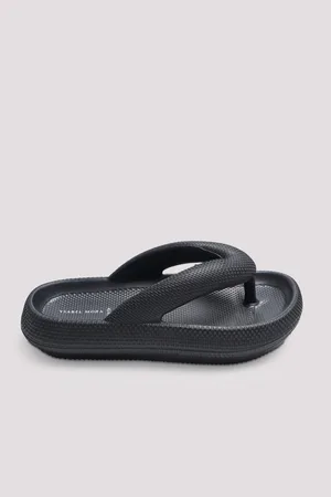 YSABEL MORA Infradito da spiaggia con dita antiscivolo leggere extra comfort nere