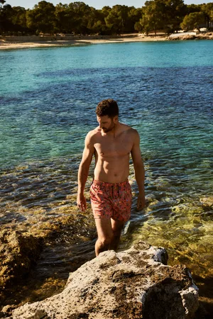 YSABEL MORA Costume da bagno medio chiaro con stampa hawaii