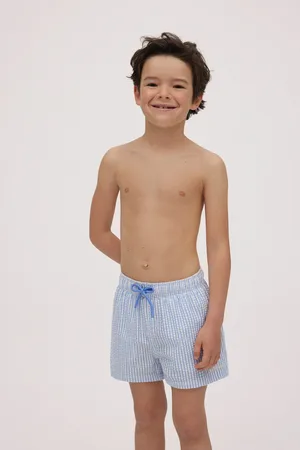 YSABEL MORA Costume da bagno corto da ragazzo strutturato a righe