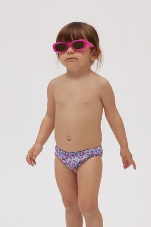 YSABEL MORA Costume da bagno antigoccia per bambina con fiorellini