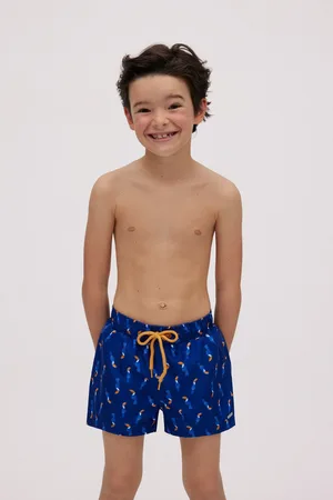 YSABEL MORA Costume da bagno corto da ragazzo, stampa tucano