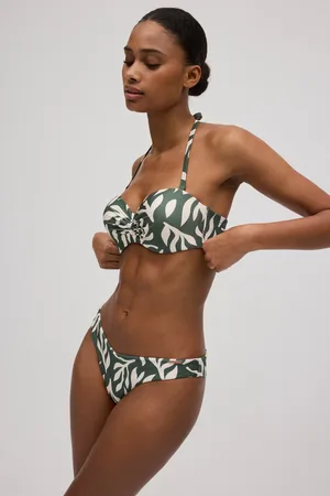 YSABEL MORA Set bikini brasiliano push-up a fascia glitterato