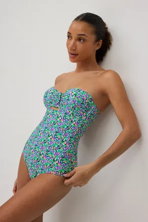 YSABEL MORA Costume da bagno snellente a fascia stampata