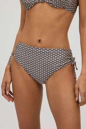 YSABEL MORA Slip bikini snellente midi con stampa glitter