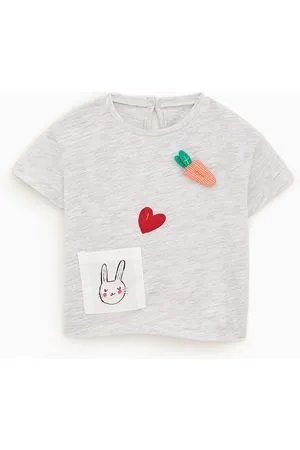 Zara Maglietta applicazioni coniglietto