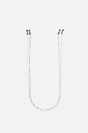 Zara Confezione di 2 cordini per occhiali con perle naturali