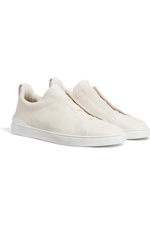 Ermenegildo Zegna Sneaker Triple Stitch in Pelle di Cervo
