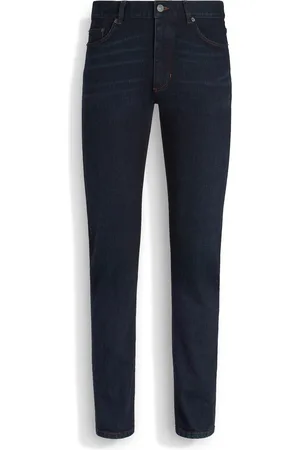 Ermenegildo Zegna Jeans Roccia in Cotone Elasticizzato Rinse Wash