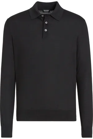 Ermenegildo Zegna Polo in Cashseta Nera