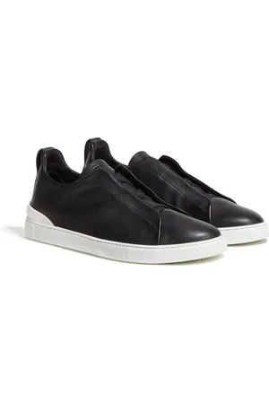 Ermenegildo Zegna Sneaker Triple Stitch SECONDSKIN Nere