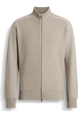 Ermenegildo Zegna Cardigan con Zip Intera in Cashseta