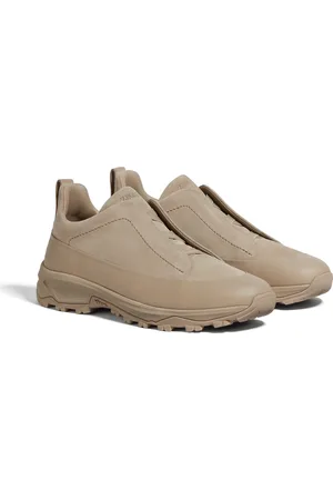 Ermenegildo Zegna Sneaker Triple Stitch Monte in Suede e Pelle
