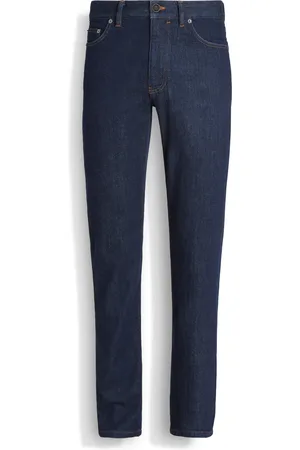 Ermenegildo Zegna Jeans Roccia in Cotone Elasticizzato Rinse Wash