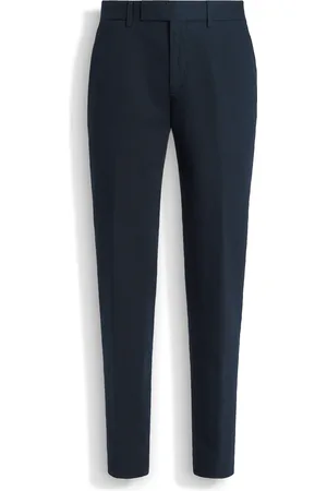 Ermenegildo Zegna Pantaloni in Cotone e Lino Summer Chino