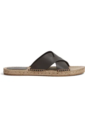 Ermenegildo Zegna Sandali Espadrillas in pelle