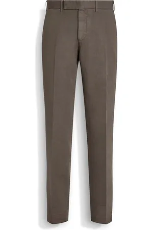 Ermenegildo Zegna Pantaloni in Cotone e Lino Summer Chino