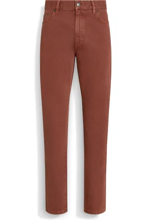 Ermenegildo Zegna Jeans Roccia in Cotone Stone Wash