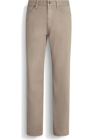 Ermenegildo Zegna Jeans Roccia in Lino e Cotone Elasticizzato