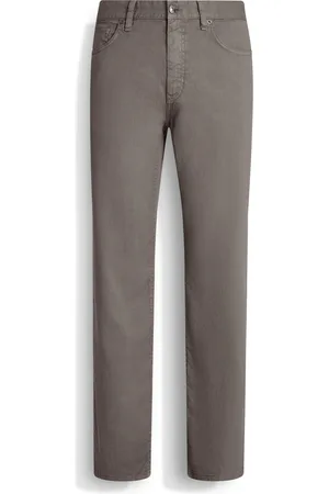 Ermenegildo Zegna Jeans Roccia in Lino e Cotone Elasticizzati