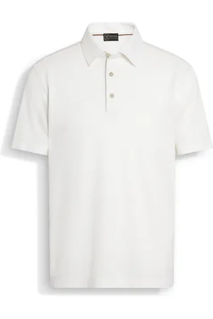 Ermenegildo Zegna Polo in Vellus Aureum Bianca