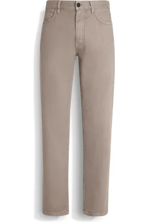 Ermenegildo Zegna Jeans Roccia in Cotone e Lino Elasticizzato